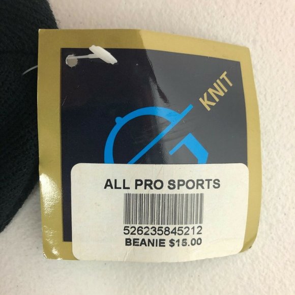 Vintage New York Buffalo Bills Embroidered Beanie Knit Hat NFL Football Black - Picture 5 of 10